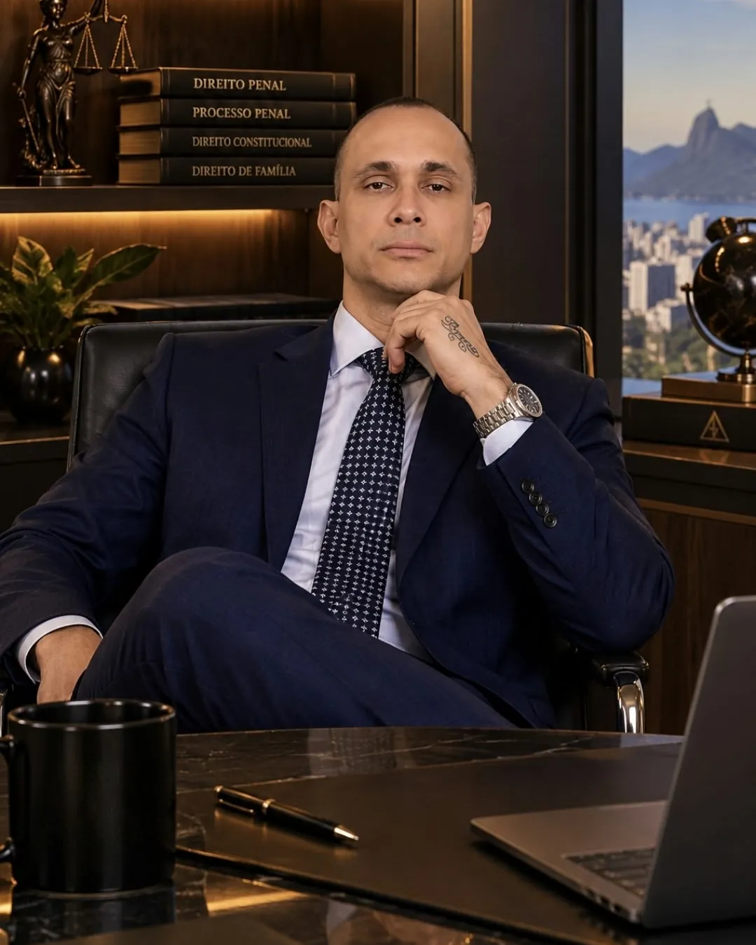 Dr. Fabiano de Souza em seu escritório